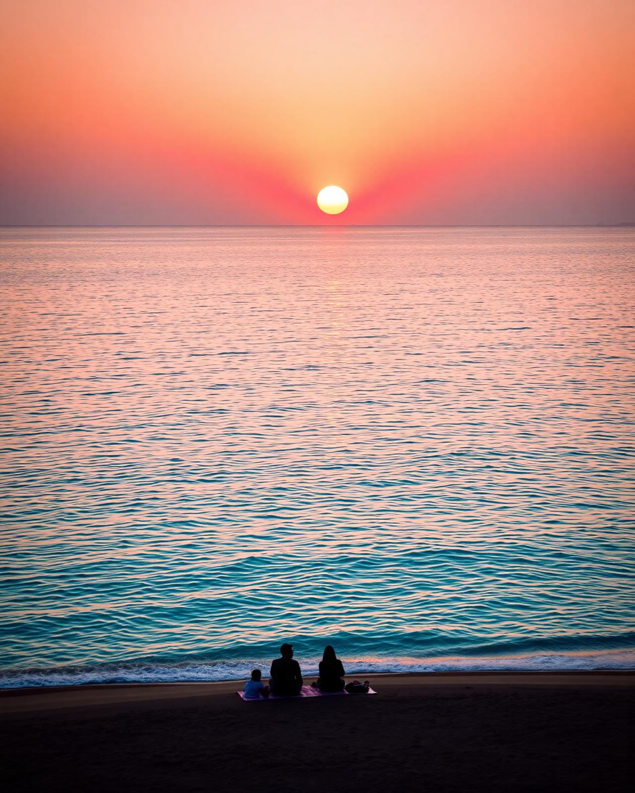 Sunset over Lagoona beach